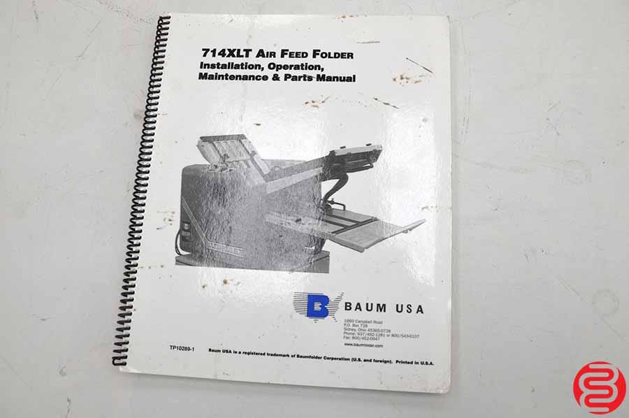 Lot 91 Baum 714 Ultrafold XLT Air Feed Paper Folder Like New
